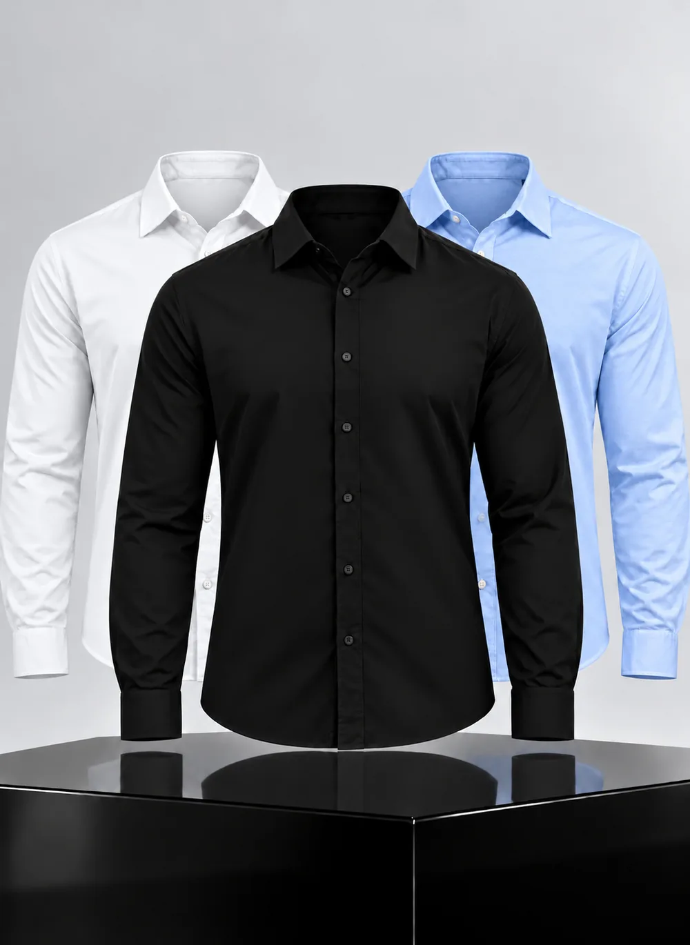 Pack 3 - Camisas Sociais Premium