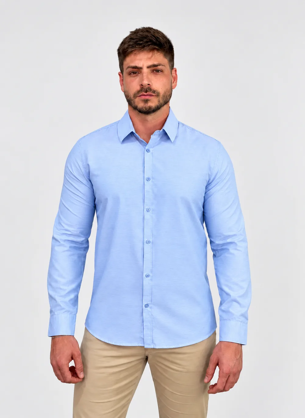 Camisa social Azul Claro